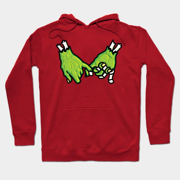 zombie creepy pinky promise Boyfriend Hoodie by PnJ